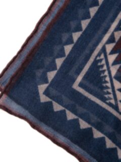 Navy Southwest Wool Bandana Product Thumbnail 2
