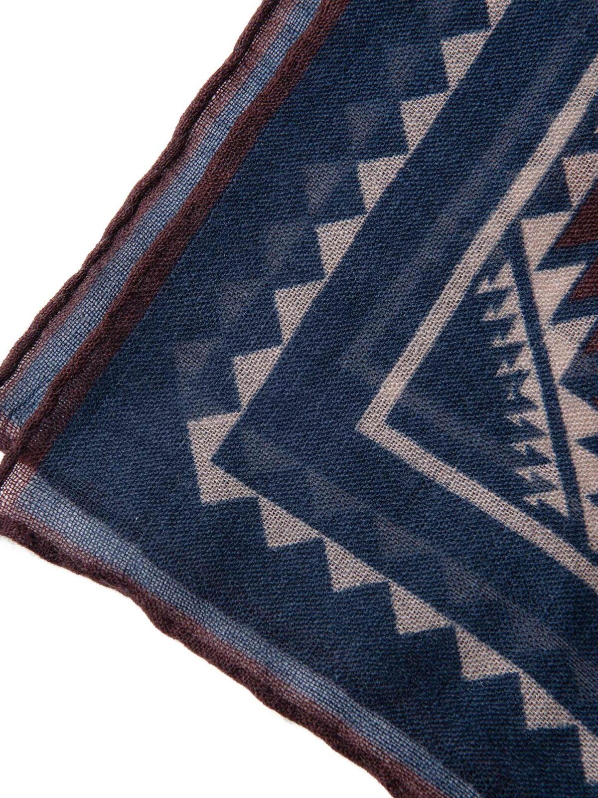 Navy Southwest Wool Bandana
