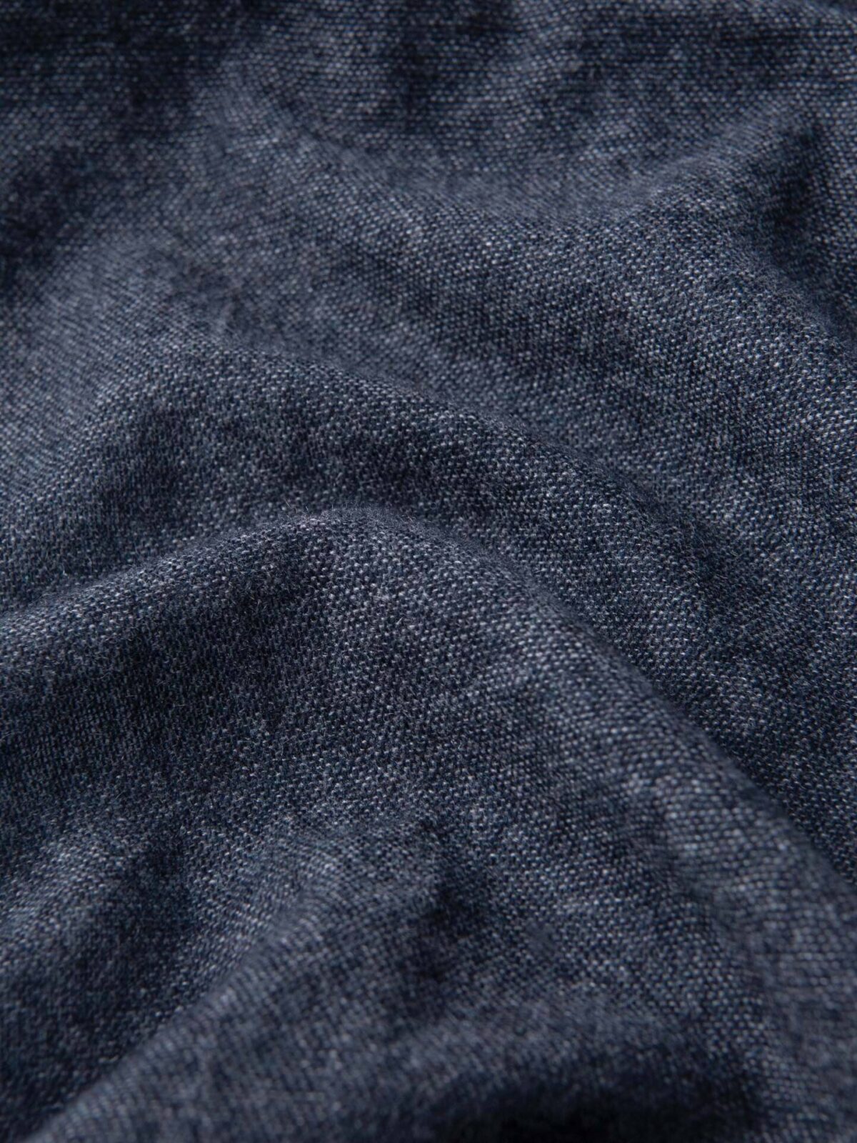 Dark Grey and Blue Cashmere Scarf
