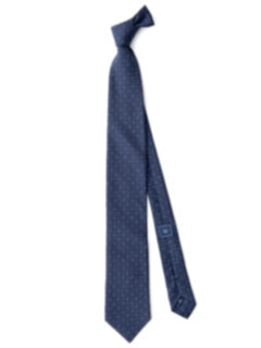 Tonal Blue Small Paisley Print Tie Product Thumbnail 2