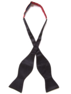 Black Satin Bow Tie Product Thumbnail 3