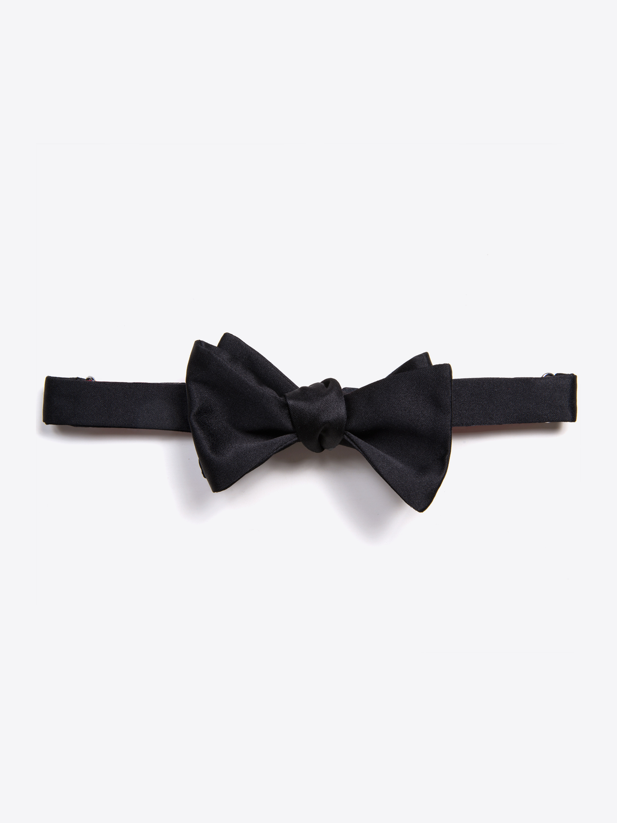 Zoom Image of Black Satin Bow Tie