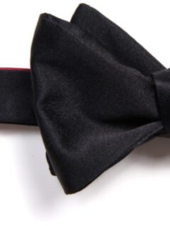 Black Satin Bow Tie Product Thumbnail 2