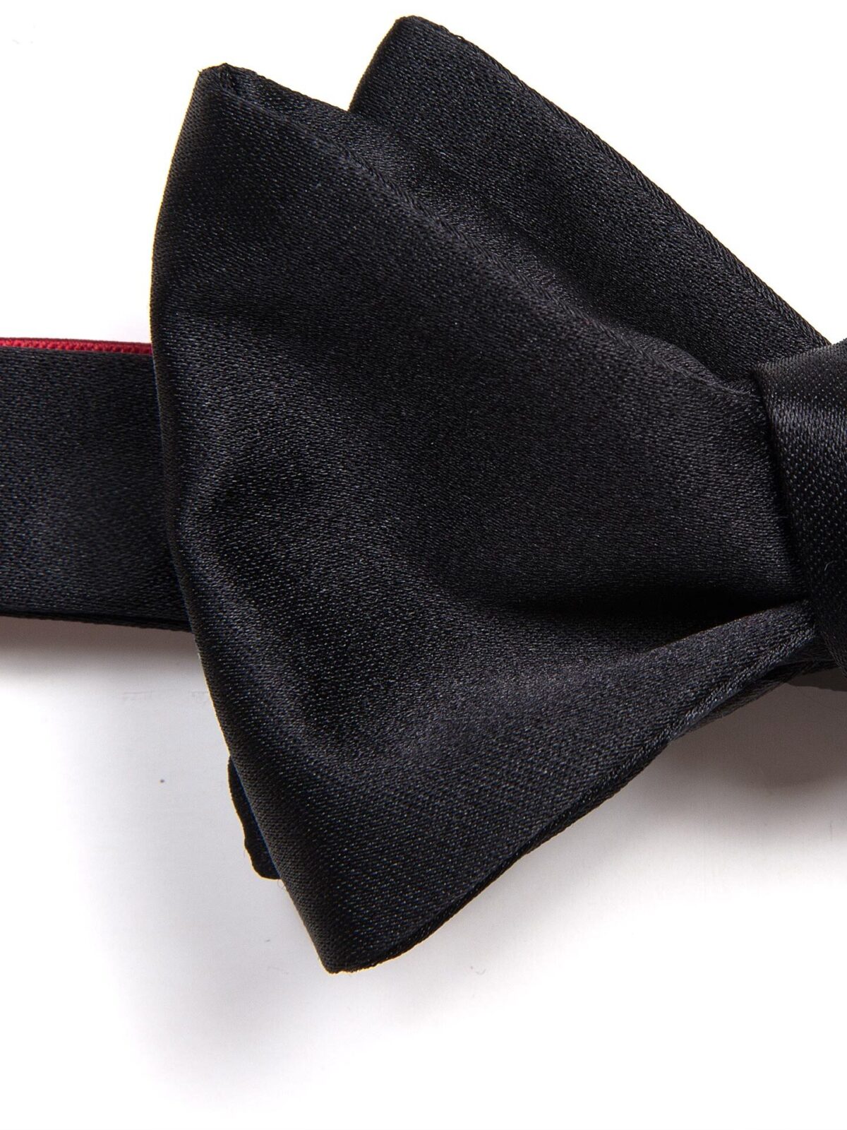 Black silk bowtie - ready tied - Eton