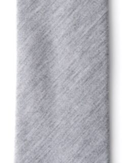 Light Grey Cashmere and Silk Tie Product Thumbnail 3