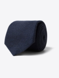 Navy Cashmere Tie Product Thumbnail 1