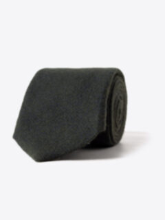 Forest Green Cashmere Tie Product Thumbnail 1