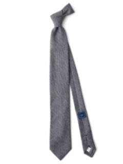 Grey Wool and Silk Tie Product Thumbnail 2