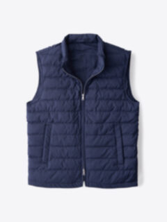 Brera Slate Merino Wool Zip Vest Product Thumbnail 1