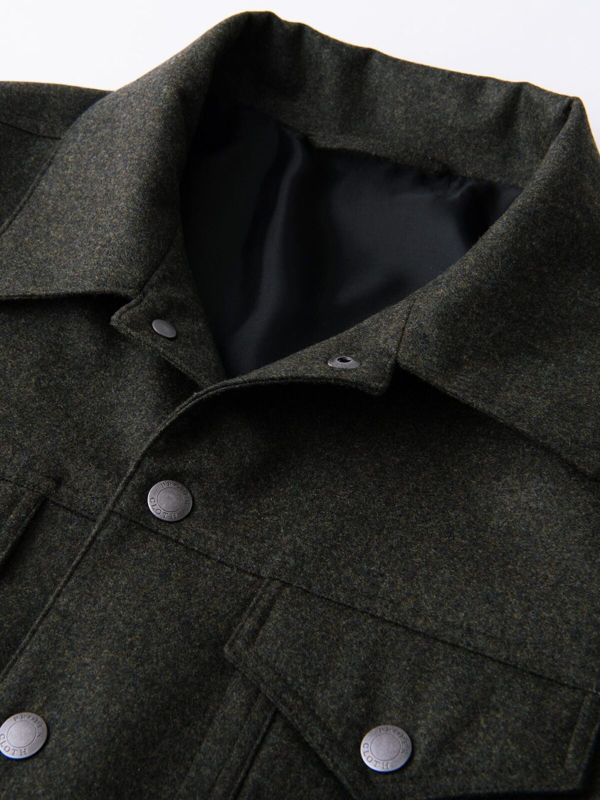 Lafayette Pine Wool Trucker Jacket