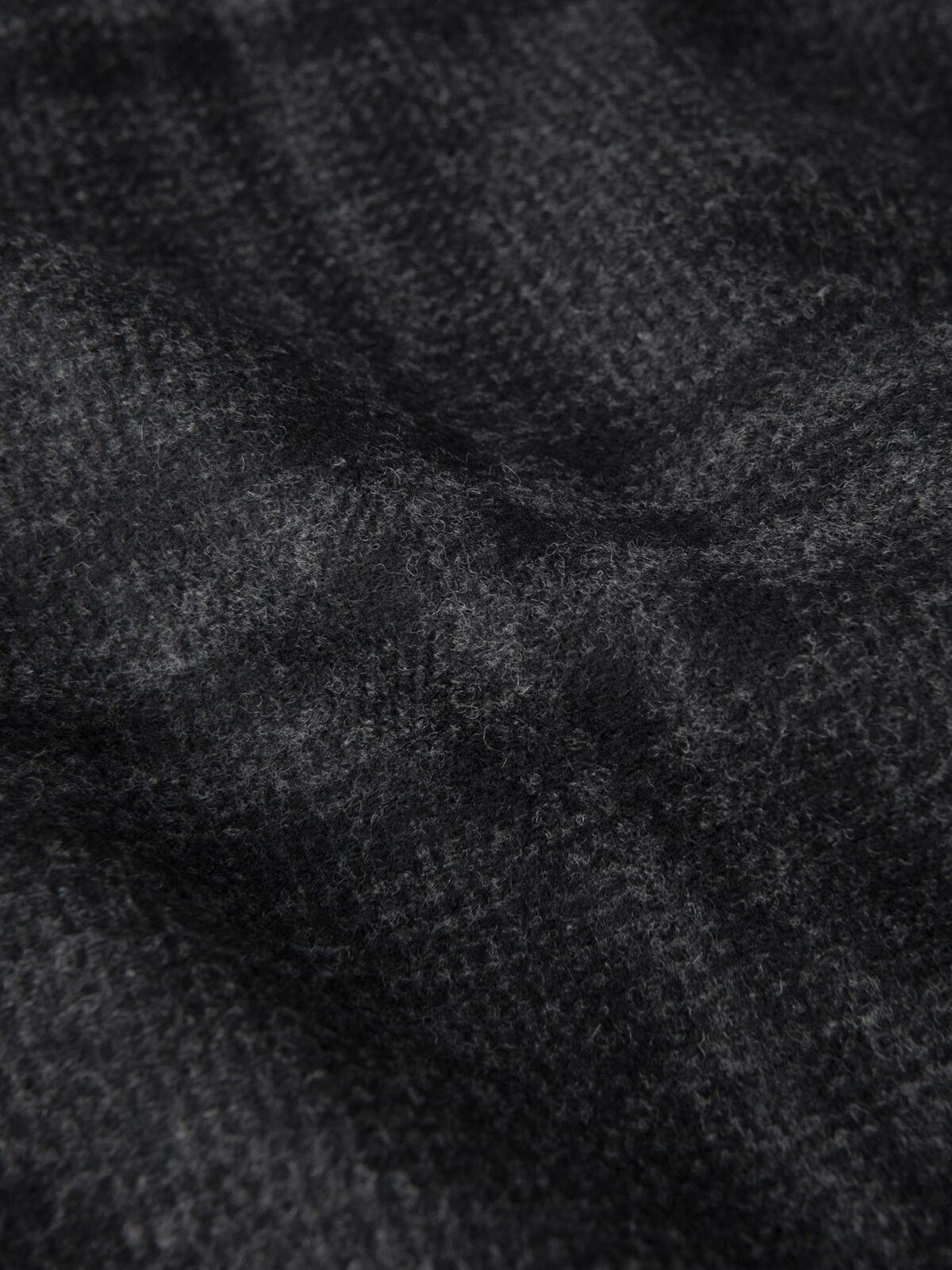 Lazio Charcoal Plaid Wool Coat
