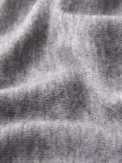 Light Grey Italian Cashmere Knit Scarf Product Thumbnail 3