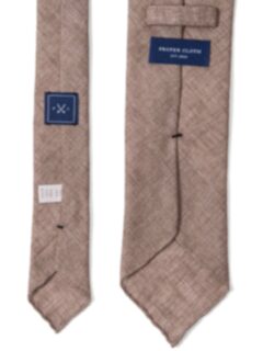 Portofino Tan Linen Tie Product Thumbnail 5