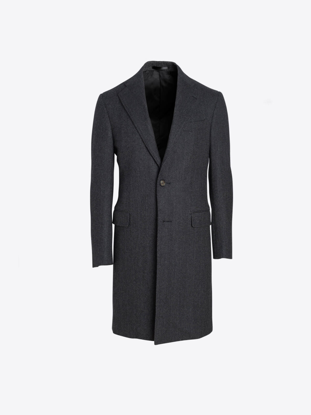 Bleecker Grey Herringbone Coat