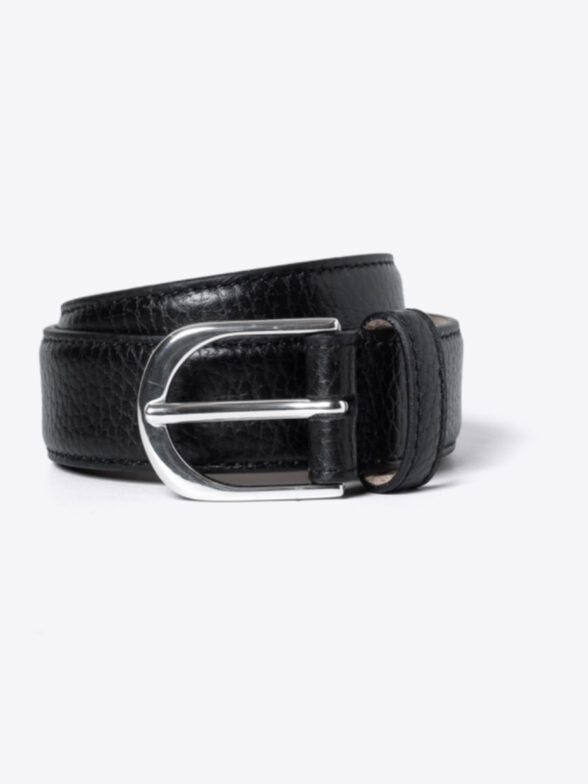 Thumb Photo of Black Pebbled Leather Belt