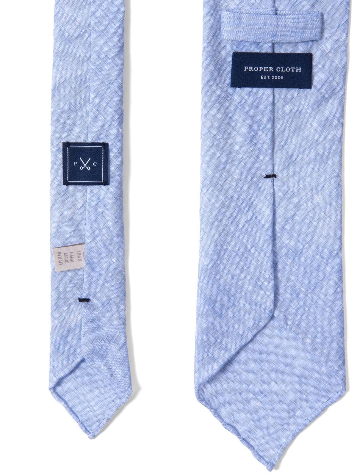 Portofino Faded Blue Linen Tie