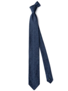 Ocean Blue Tonal Pinstripe Silk Grenadine Tie Product Thumbnail 2