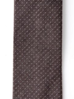 Brown Melange Pindot Silk Grenadine Tie Product Thumbnail 3