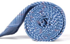Sorrento Blue Linen Glen Plaid Tie Product Thumbnail 2