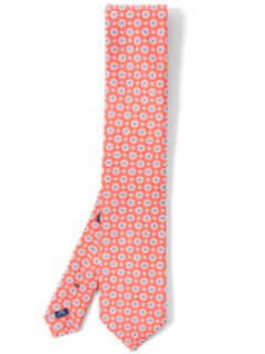 Salerno Orange Print Tie Product Thumbnail 3