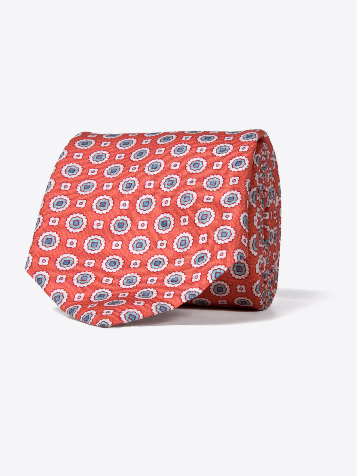 Salerno Orange Print Tie