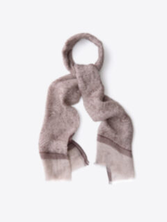 Shop Sand Large Paisley Print Linen Scarf