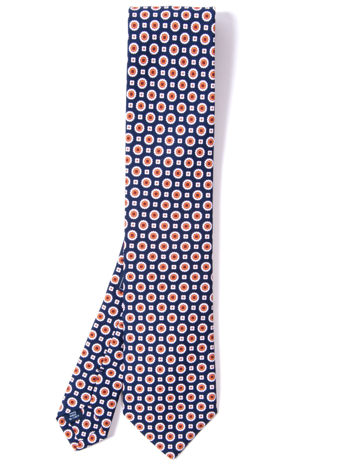 Salerno Navy Print Tie