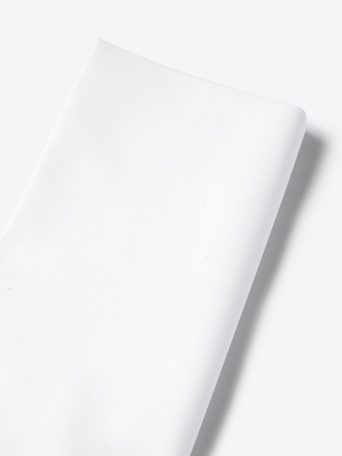 Essential White Cotton Pocket Square