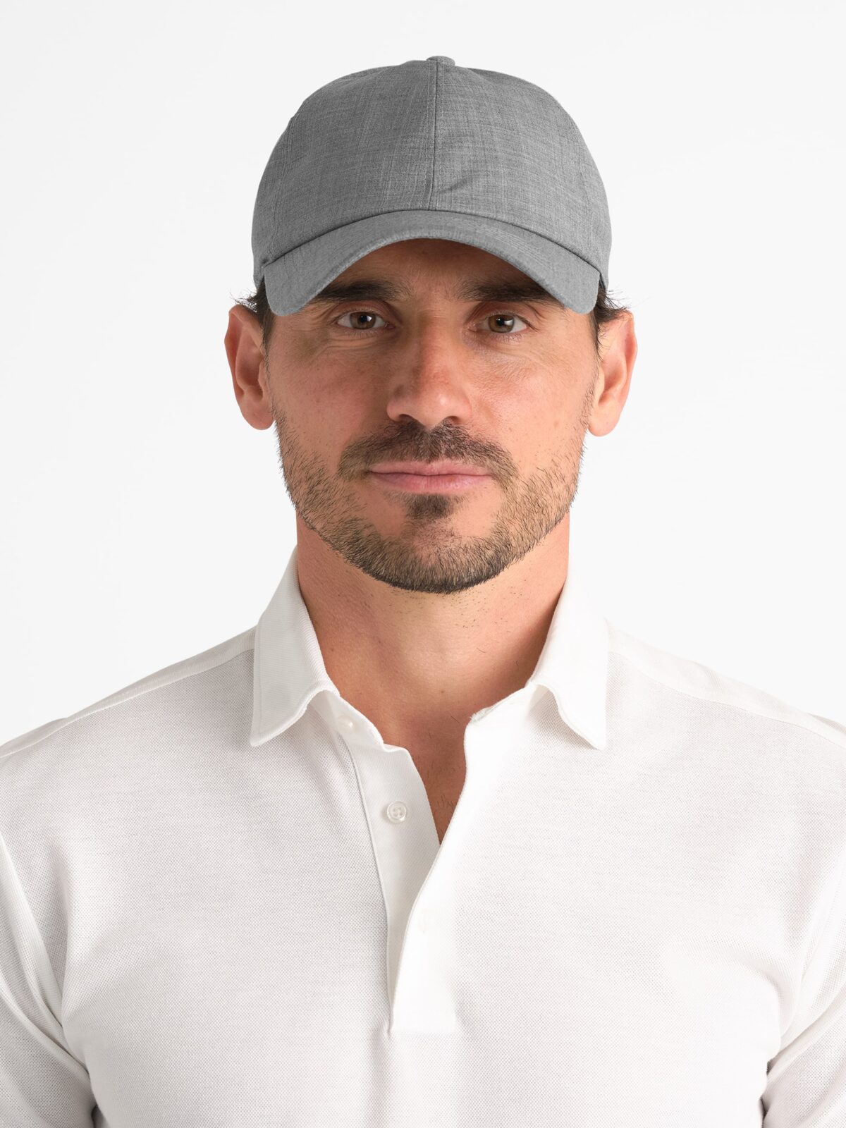 Light Grey Merino Baseball Cap - Proper Cloth
