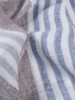 Linen and Silk Striped Scarf Product Thumbnail 4