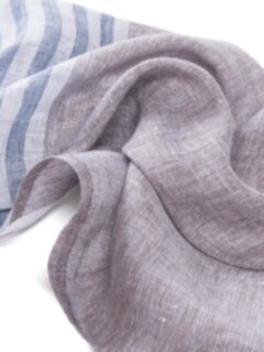 Linen and Silk Striped Scarf Product Thumbnail 3