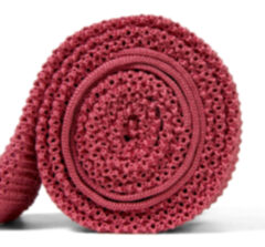 Coral Red Silk Knit Tie Product Thumbnail 5