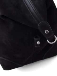 Italian Black Nubuck Duffle Bag Product Thumbnail 2