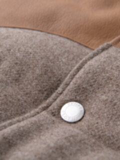 Jackson Taupe Wool and Cashmere Western Vest Product Thumbnail 4