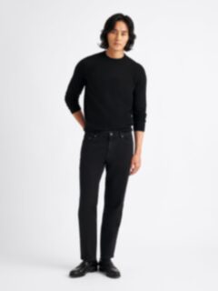 Black Cashmere Crewneck Sweater Product Thumbnail 6