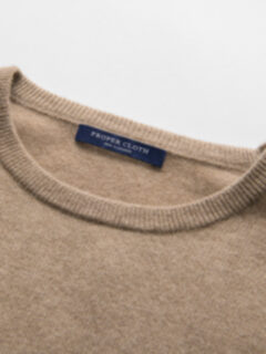 Fawn Cashmere Crewneck Sweater Product Thumbnail 5