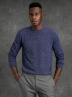 Slate Cashmere Crewneck Sweater Product Thumbnail 2