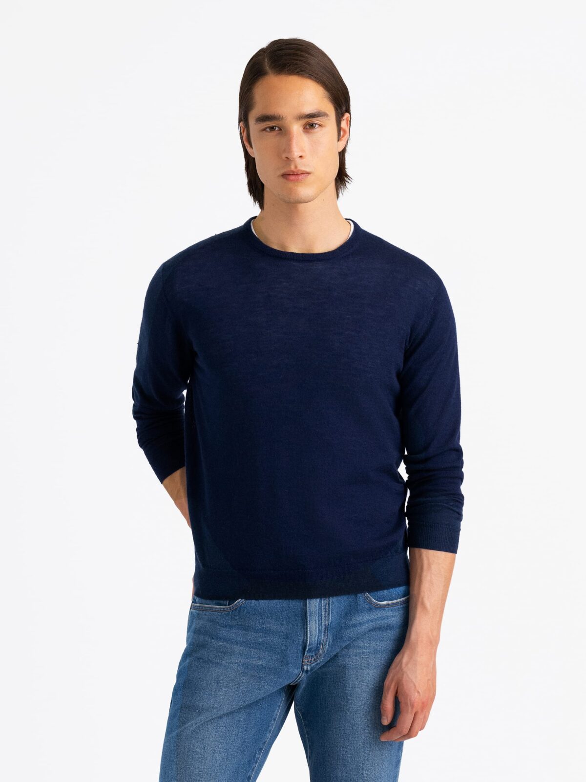 Men's Navy Blue Quarter Zip | Holderness & Bourne