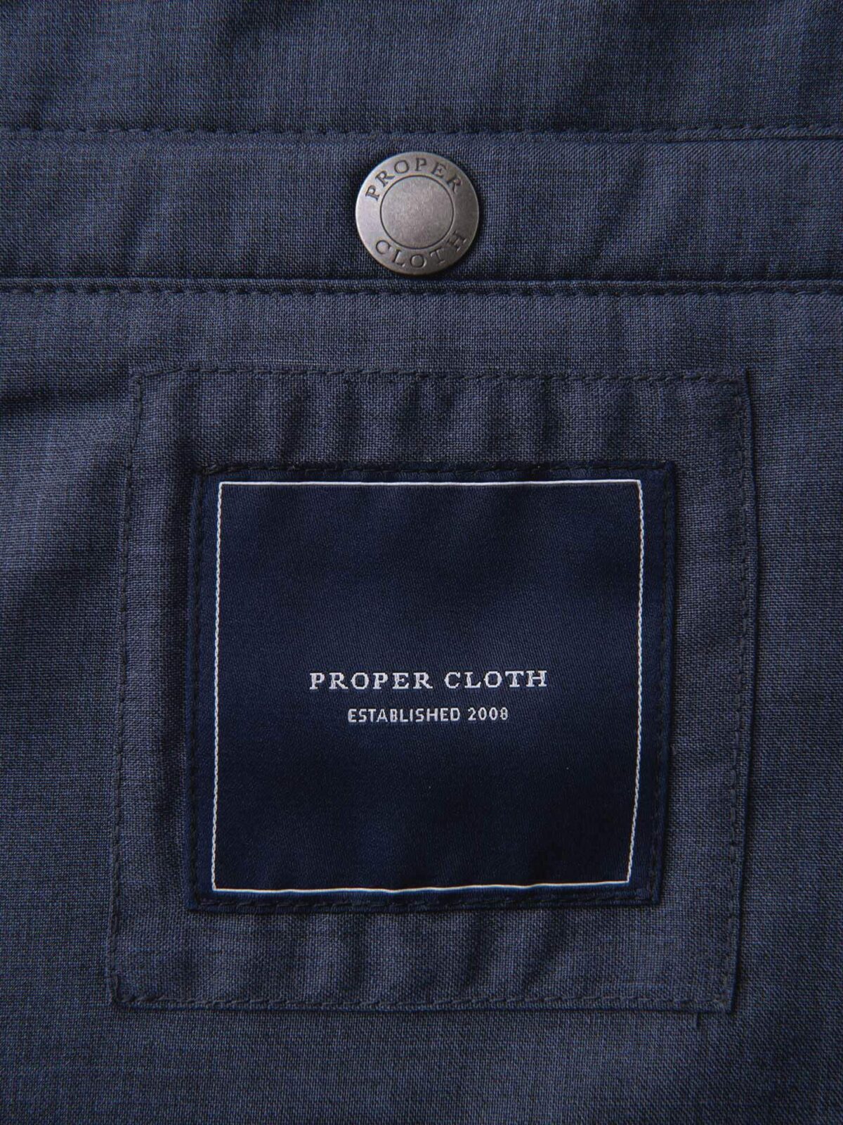 Brera Slate Merino Wool Zip Vest by Proper Cloth