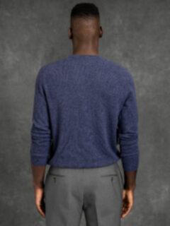 Slate Cashmere Crewneck Sweater Product Thumbnail 6