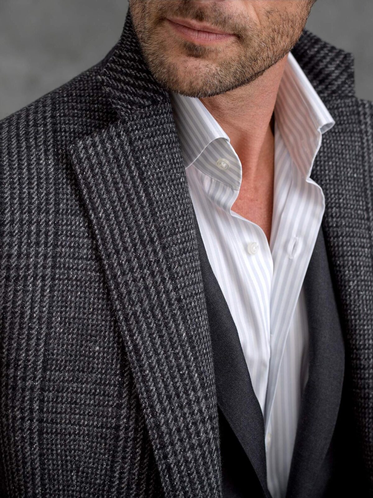 Bleecker Grey Glen Plaid Coat