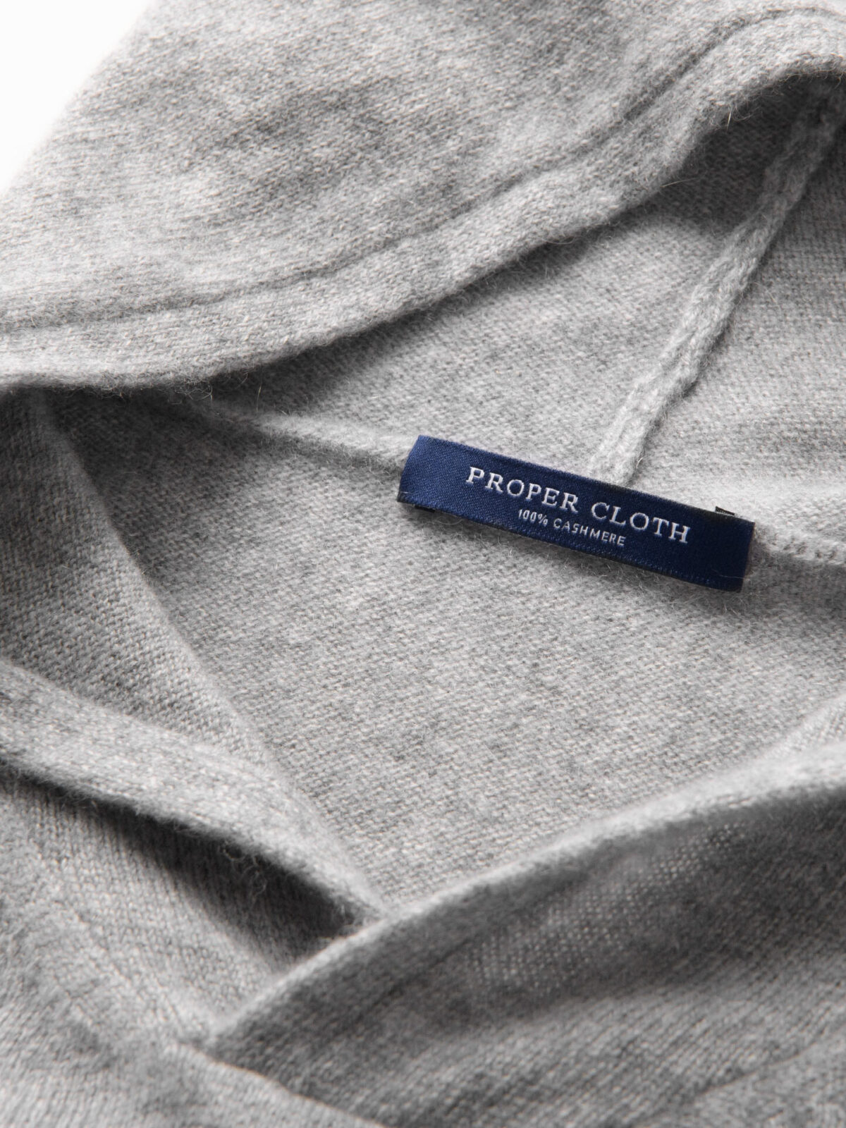 Light Grey Cashmere Hoodie