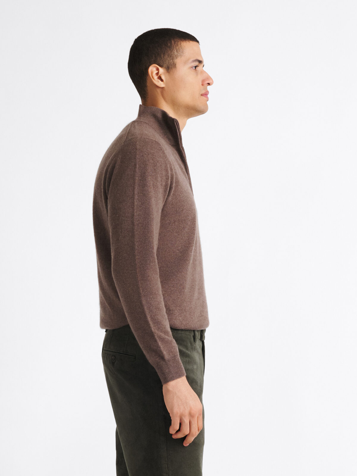HERMES カシミヤ セーター　ポロシャツ ブラウン Man BROWN Polo Shirt in Wool Piquet X8MC1518410XAAXXS600 | Tods