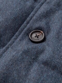Cortina Navy Herringbone Button Vest Product Thumbnail 5