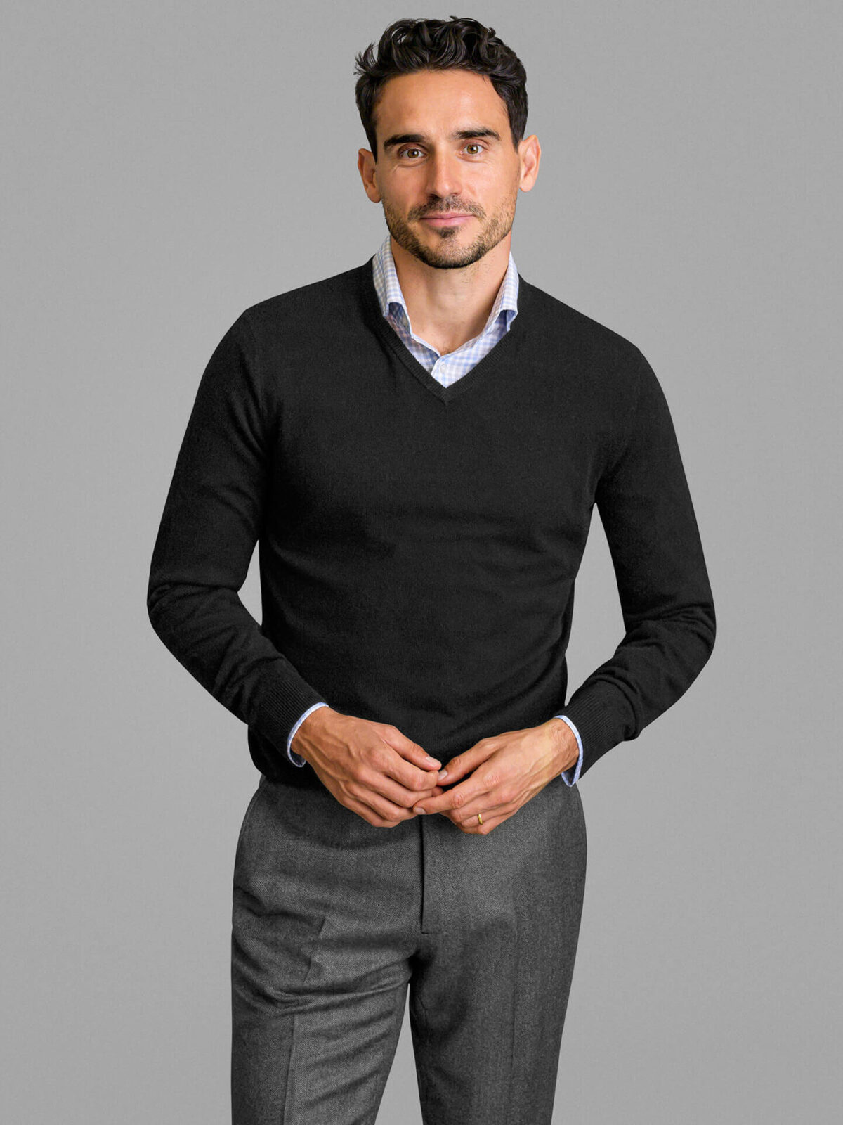 Cashmere V Neck Sweater Proper Cloth