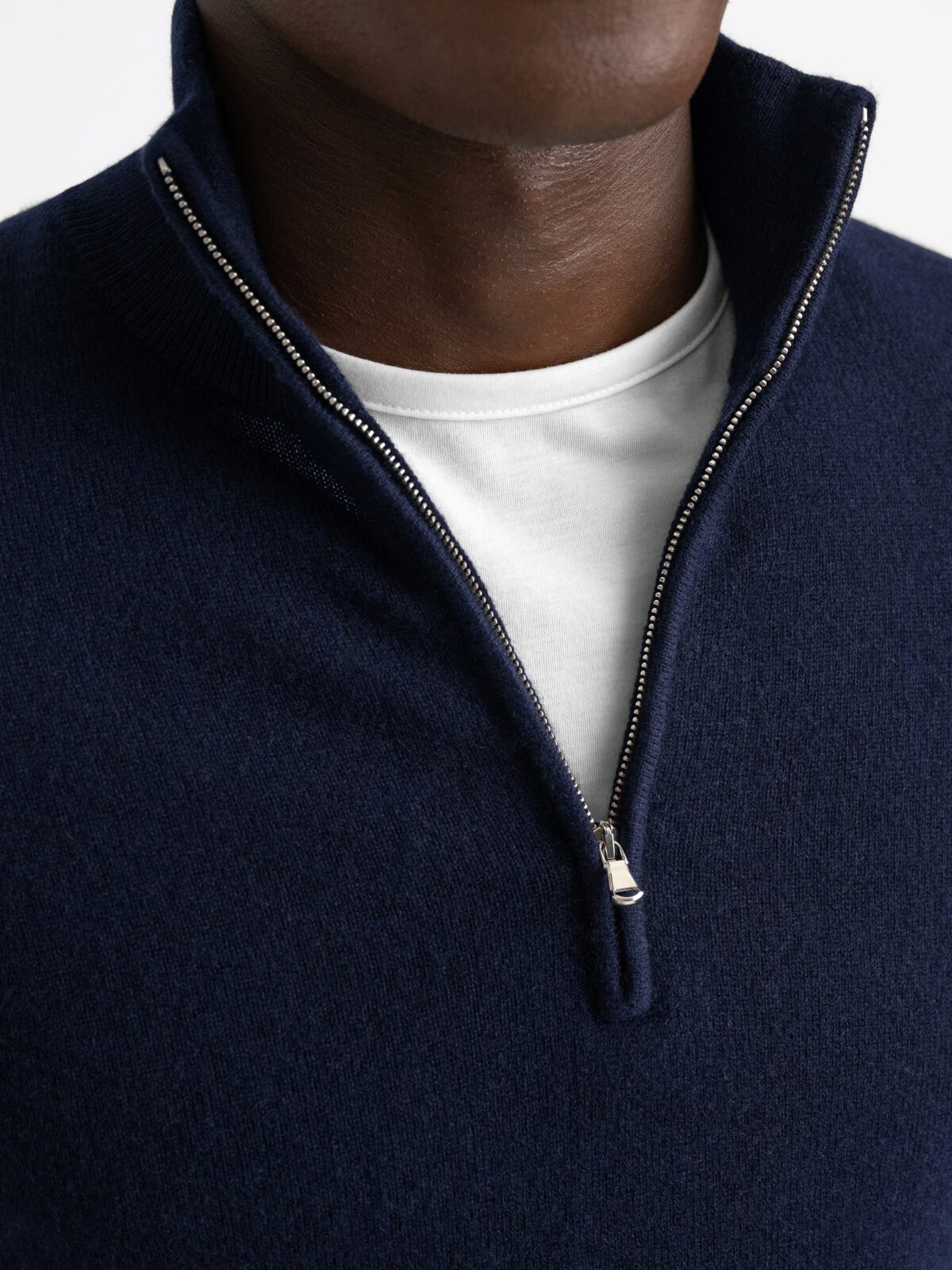 Proper Cloth popular Cashmere Half-Zip Sweater