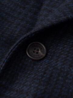 Bleecker Navy Plaid Wool and Cashmere Coat Product Thumbnail 3