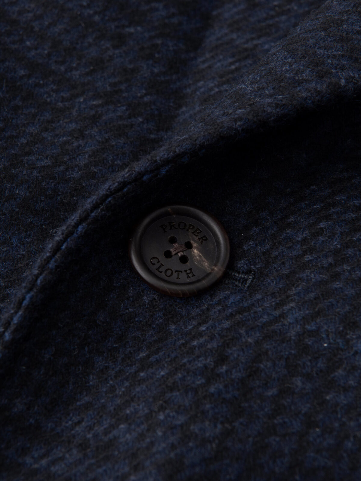 Bleecker Navy Plaid Wool and Cashmere Coat