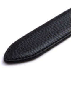 Black Pebbled Leather Belt Product Thumbnail 4