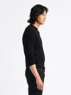 Black Cashmere Crewneck Sweater Product Thumbnail 4